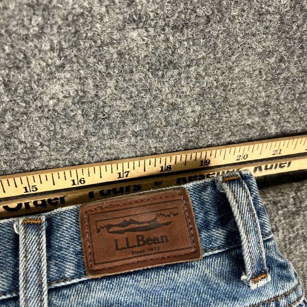 LL Bean Jeans Mens Size 38x29‎ Blue Comfort Waist Straight Leg Classic Denim